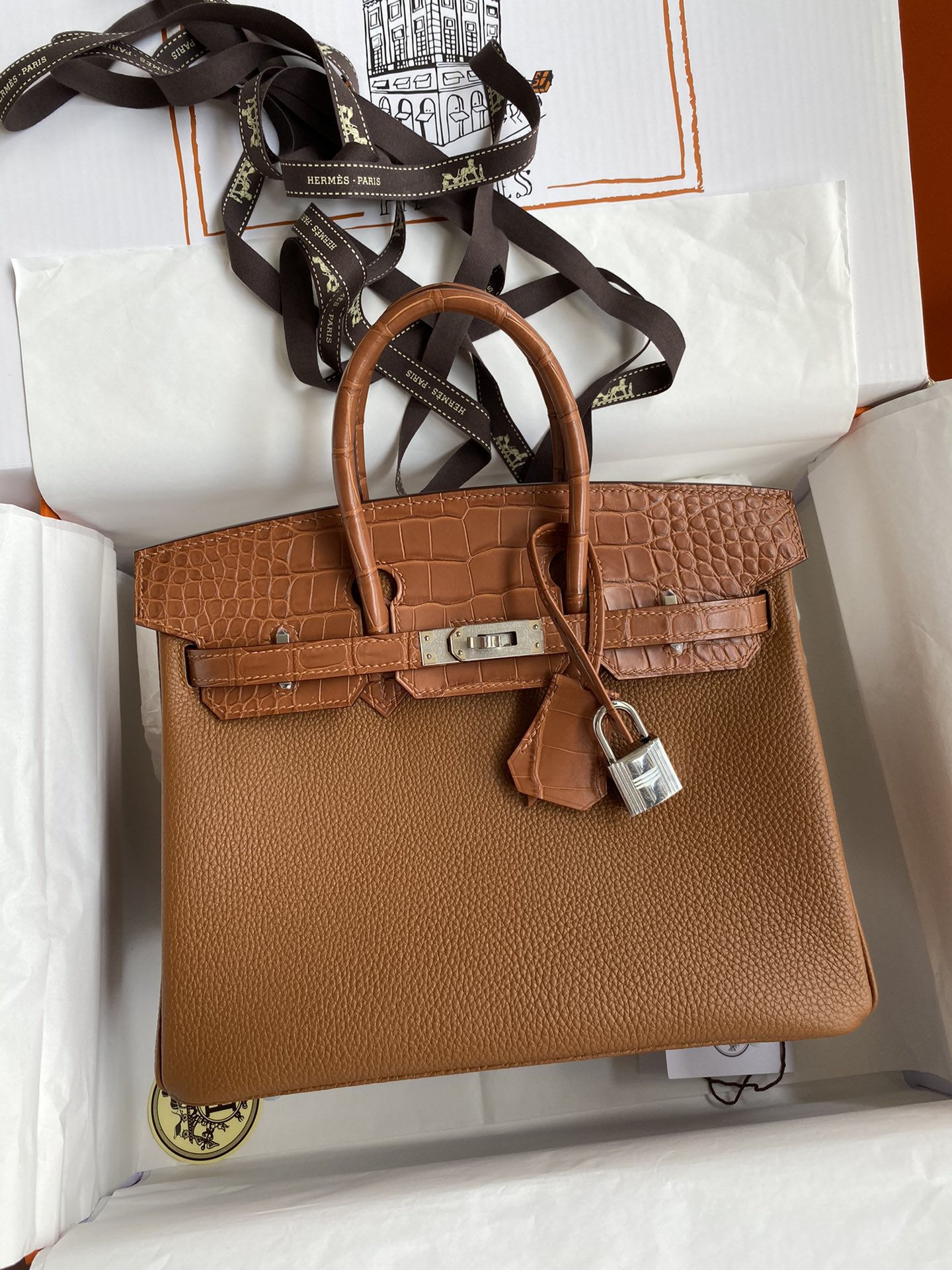 Birkin 25/30/35 with Crocodile & Togo (Custom Order)