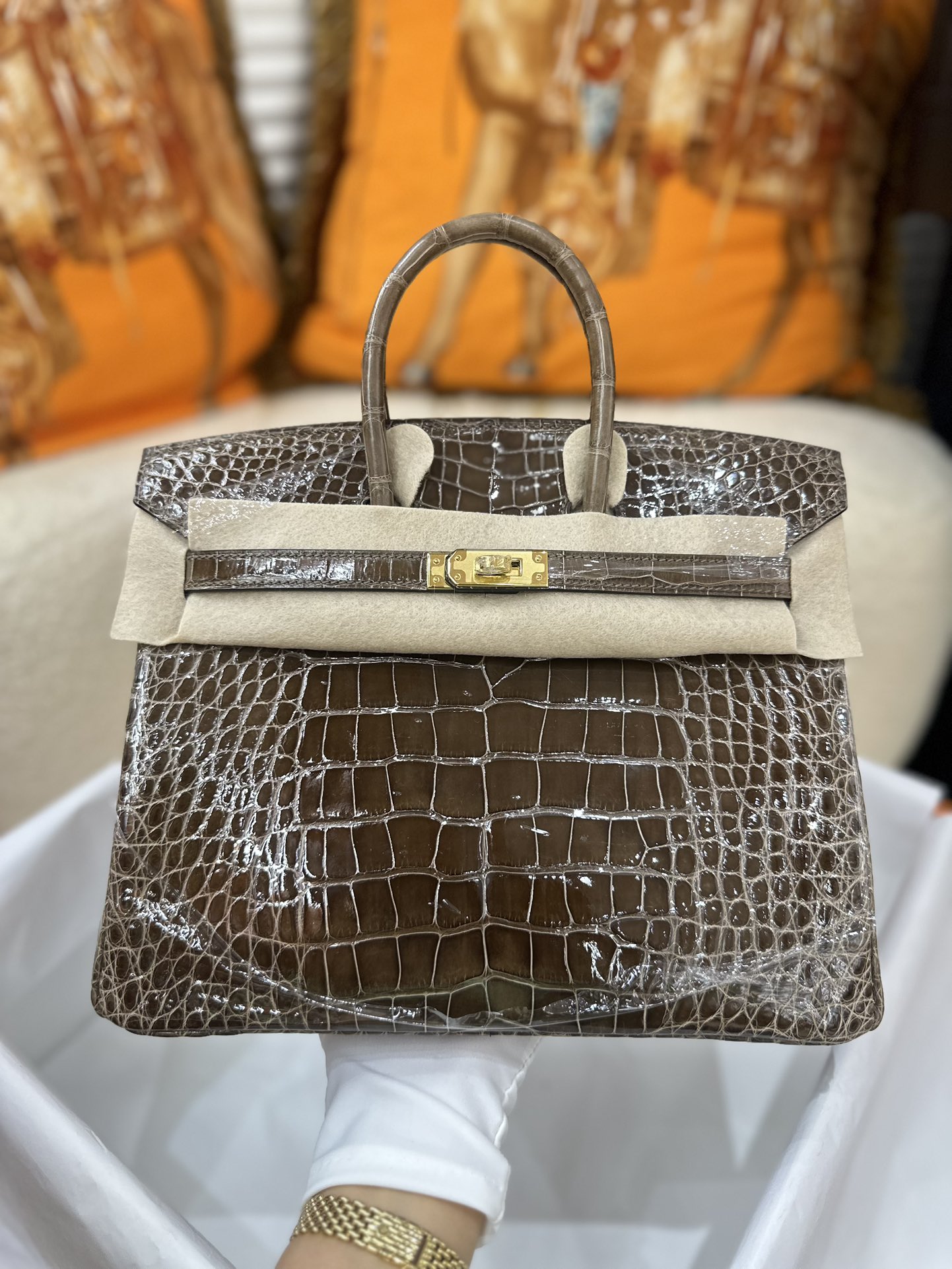 Birkin 25/30/35 with Crocodile Leather (Custom Order)